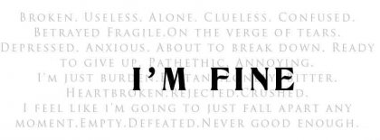 Positive Attitude Im Fine Facebook Covers